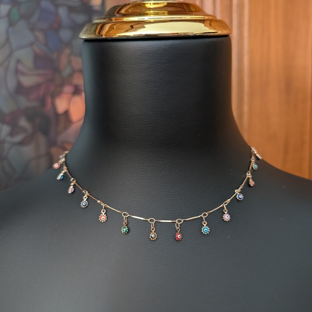 Aerie Evil Eye Charm Necklace - Like New